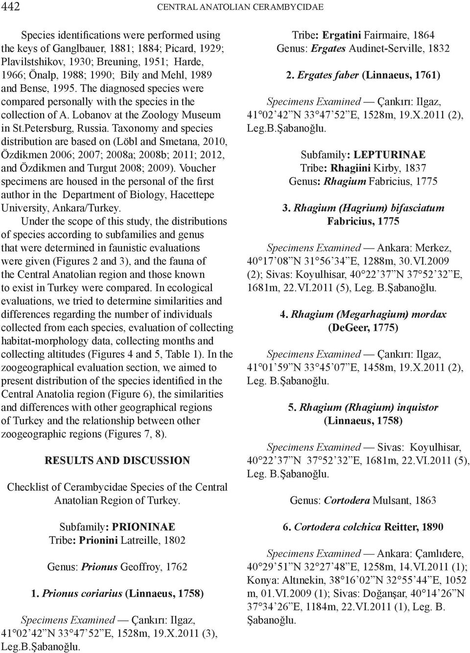 Taxonomy and species distribution are based on (Löbl and Smetana, 2010, Özdikmen 2006; 2007; 2008a; 2008b; 2011; 2012, and Özdikmen and Turgut 2008; 2009).