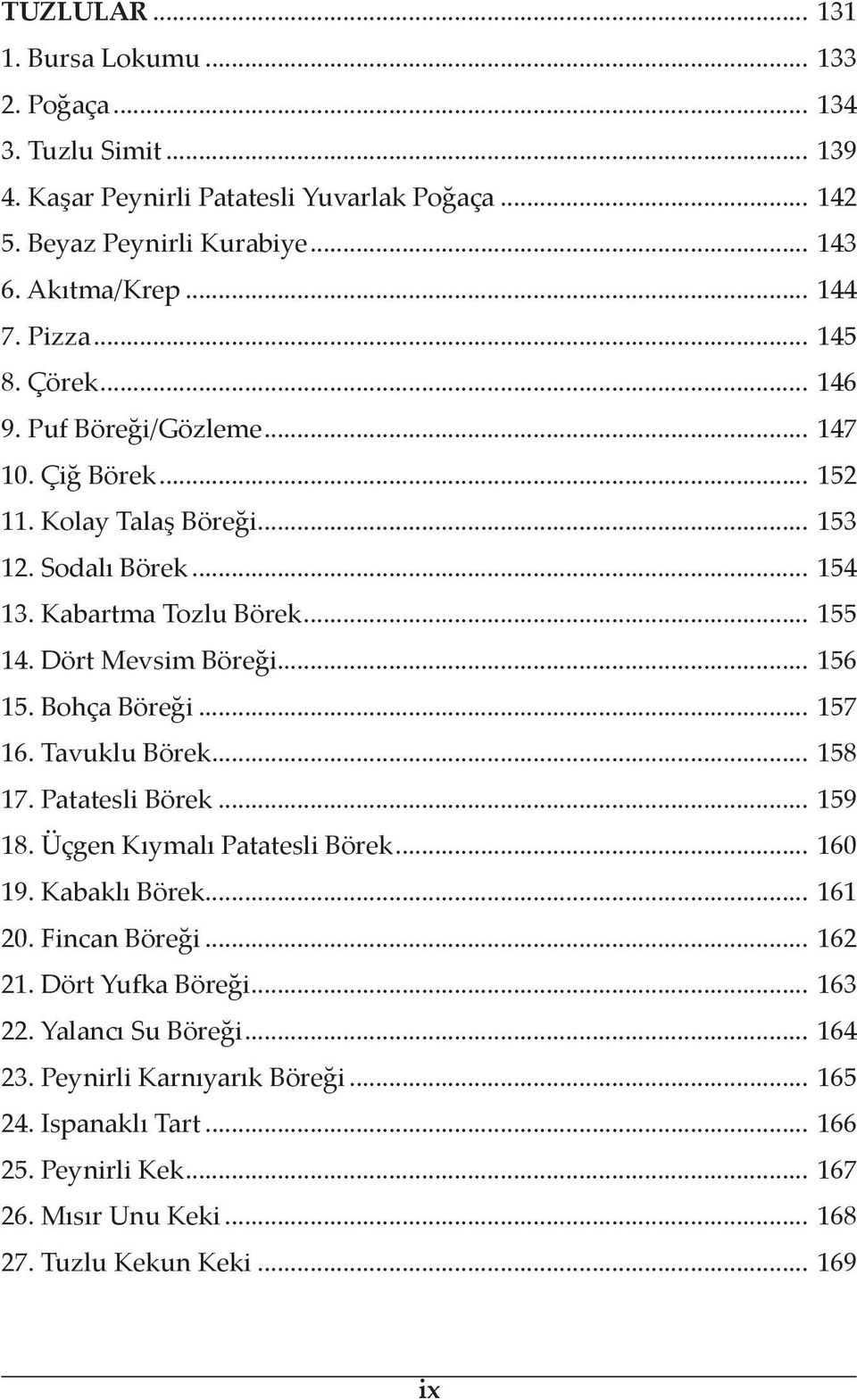 .. 156 15. Bohça Böreği... 157 16. Tavuklu Börek... 158 17. Patatesli Börek... 159 18. Üçgen Kıymalı Patatesli Börek... 160 19. Kabaklı Börek... 161 20. Fincan Böreği... 162 21.