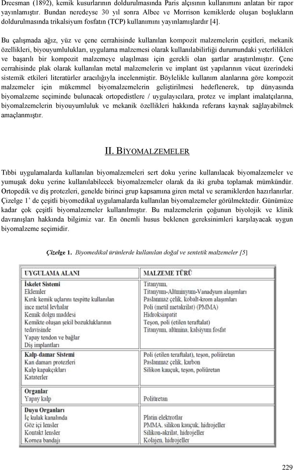 Bu çalışmada ağız, yüz ve çene cerrahisinde kullanılan kompozit malzemelerin çeşitleri, mekanik özellikleri, biyouyumlulukları, uygulama malzemesi olarak kullanılabilirliği durumundaki yeterlilikleri