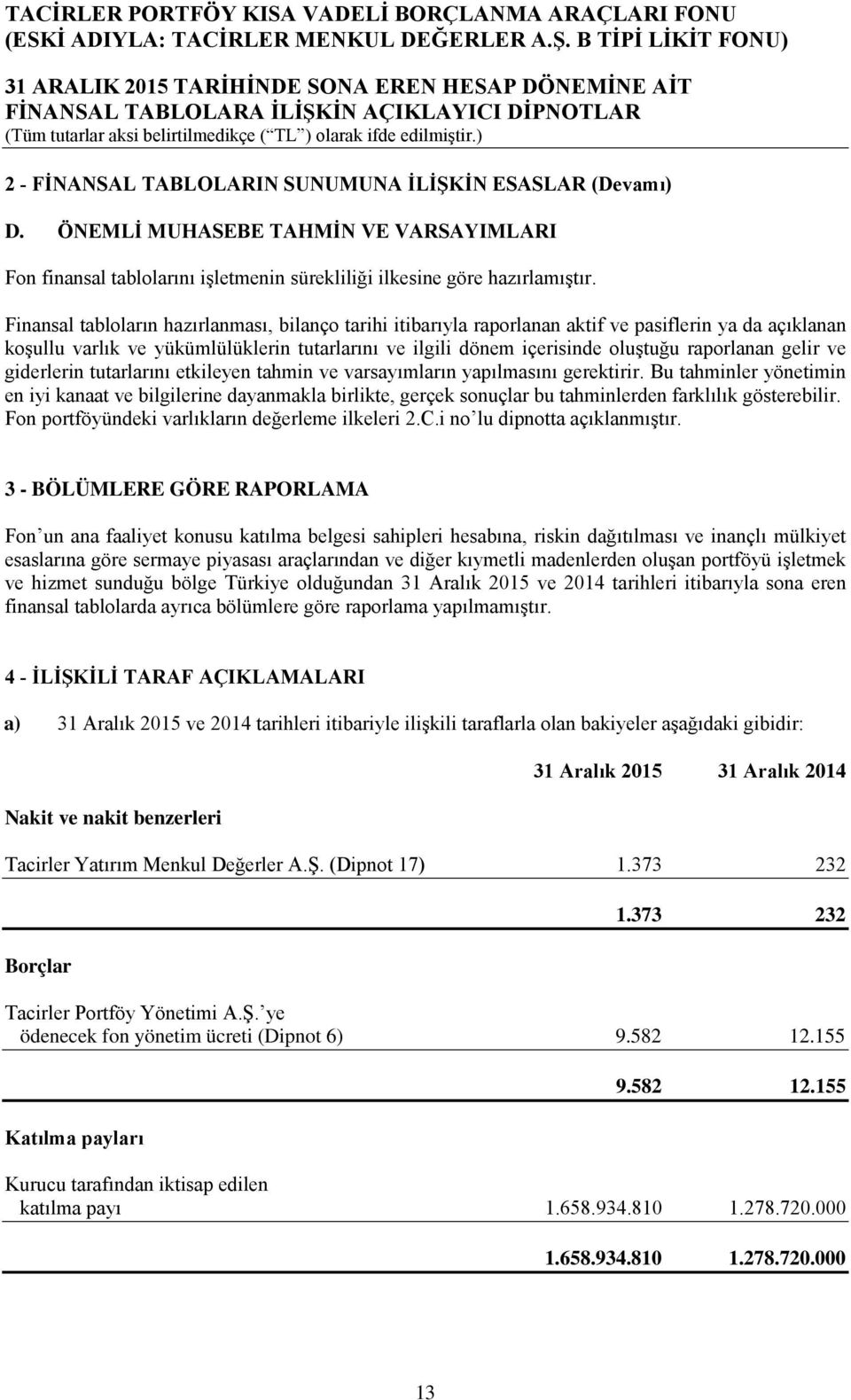 gelir ve giderlerin tutarlarını etkileyen tahmin ve varsayımların yapılmasını gerektirir.