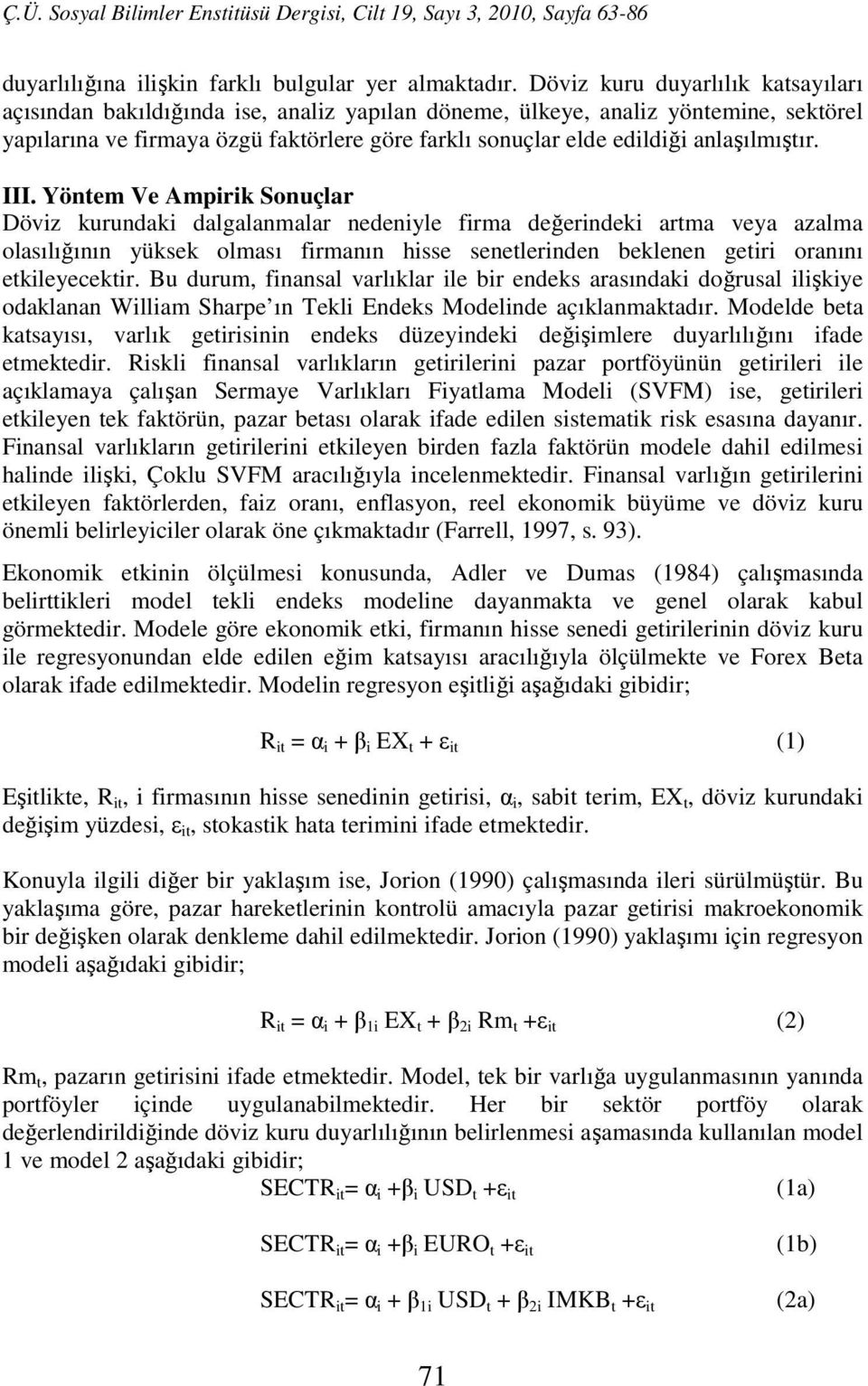 anlaşılmıştır. III.