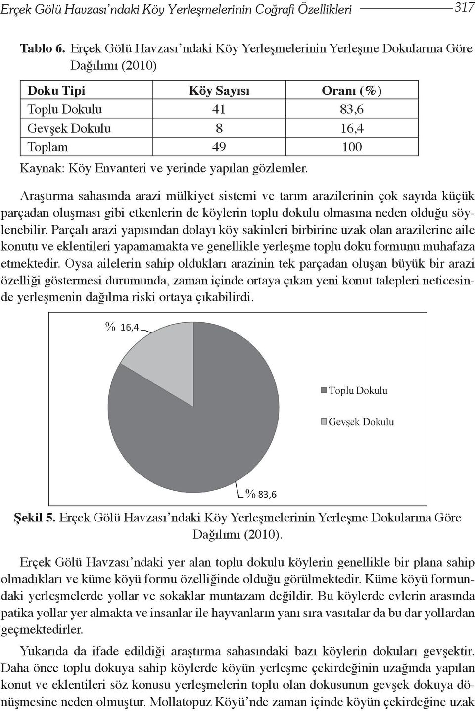 yerinde yapılan gözlemler.