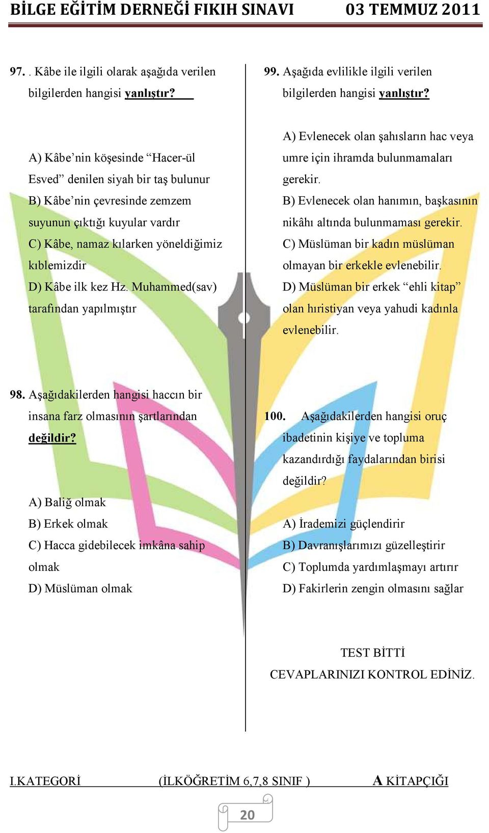 Muhammed(sav) tarafından yapılmıştır A) Evlenecek olan şahısların hac veya umre için ihramda bulunmamaları gerekir. B) Evlenecek olan hanımın, başkasının nikâhı altında bulunmaması gerekir.