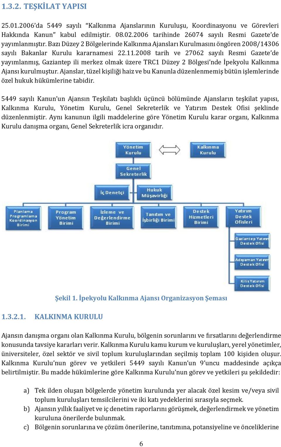 2008 tarih ve 27062 sayılı Resmi Gazete de yayımlanmış, Gaziantep ili merkez olmak üzere TRC1 Düzey 2 Bölgesi nde İpekyolu Kalkınma Ajansı kurulmuştur.