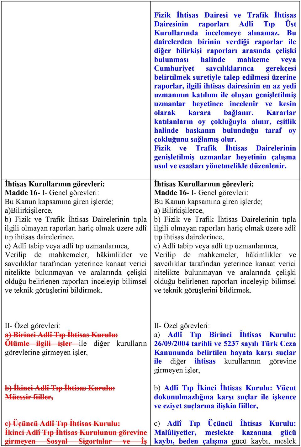 raporlar, ilgili ihtisas dairesinin en az yedi uzmanının katılımı ile oluģan geniģletilmiģ uzmanlar heyetince incelenir ve kesin olarak karara bağlanır.