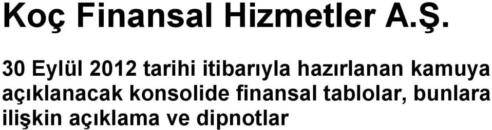 finansal tablolar,