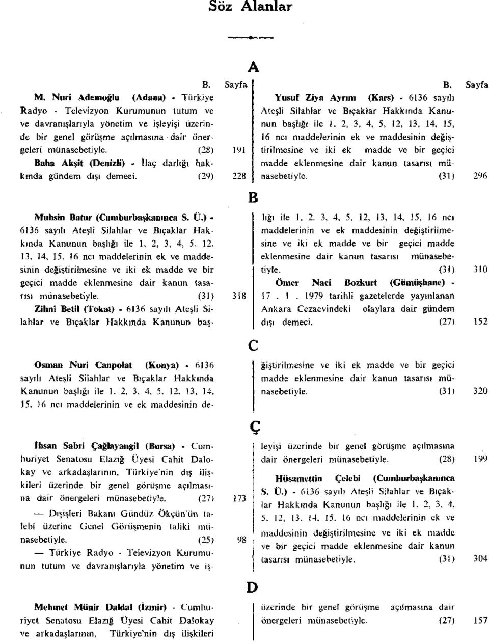 2, 3, 4, 5, 12, 13, 14, 15, 16 ncı maddelerinin ek ve maddesinin değiştirilmesine ve iki ek madde ve bir geçici madde eklenmesine dair kanun tasarısı münasebetiyle.