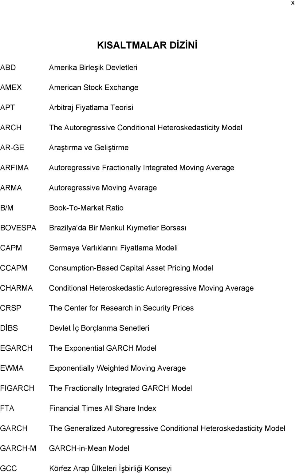 Ratio Brazilya da Bir Menkul Kıymetler Borsası Sermaye Varlıklarını Fiyatlama Modeli Consumption-Based Capital Asset Pricing Model Conditional Heteroskedastic Autoregressive Moving Average The Center