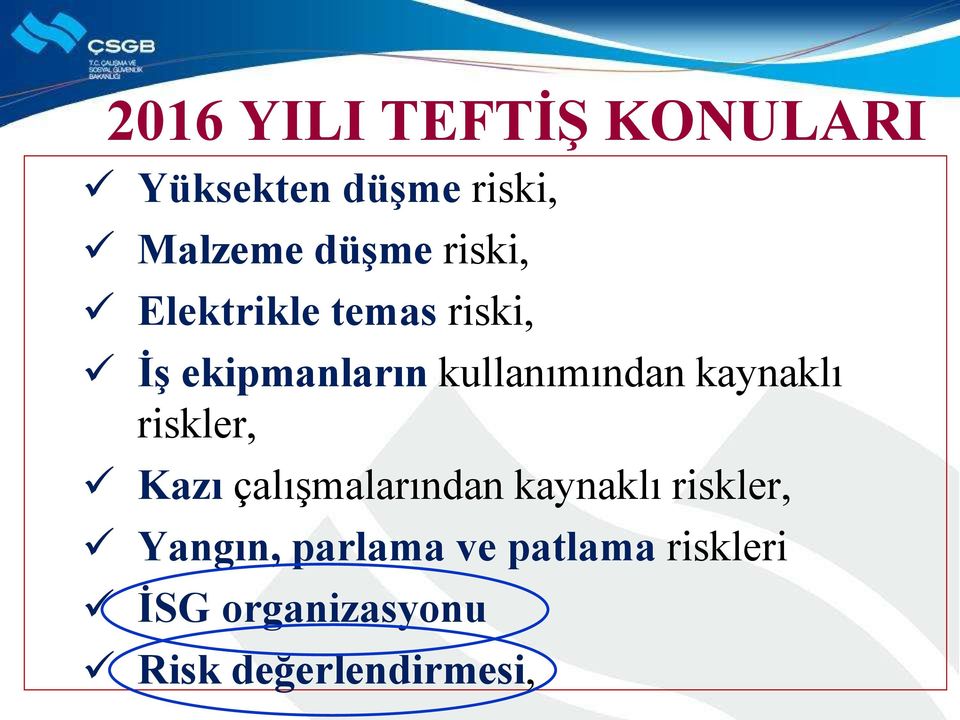 kaynaklı riskler, Kazı çalışmalarından kaynaklı riskler,