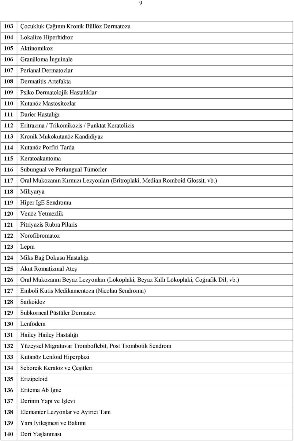 Periungual Tümörler 117 Oral Mukozanın Kırmızı Lezyonları (Eritroplaki, Median Romboid Glossit, vb.