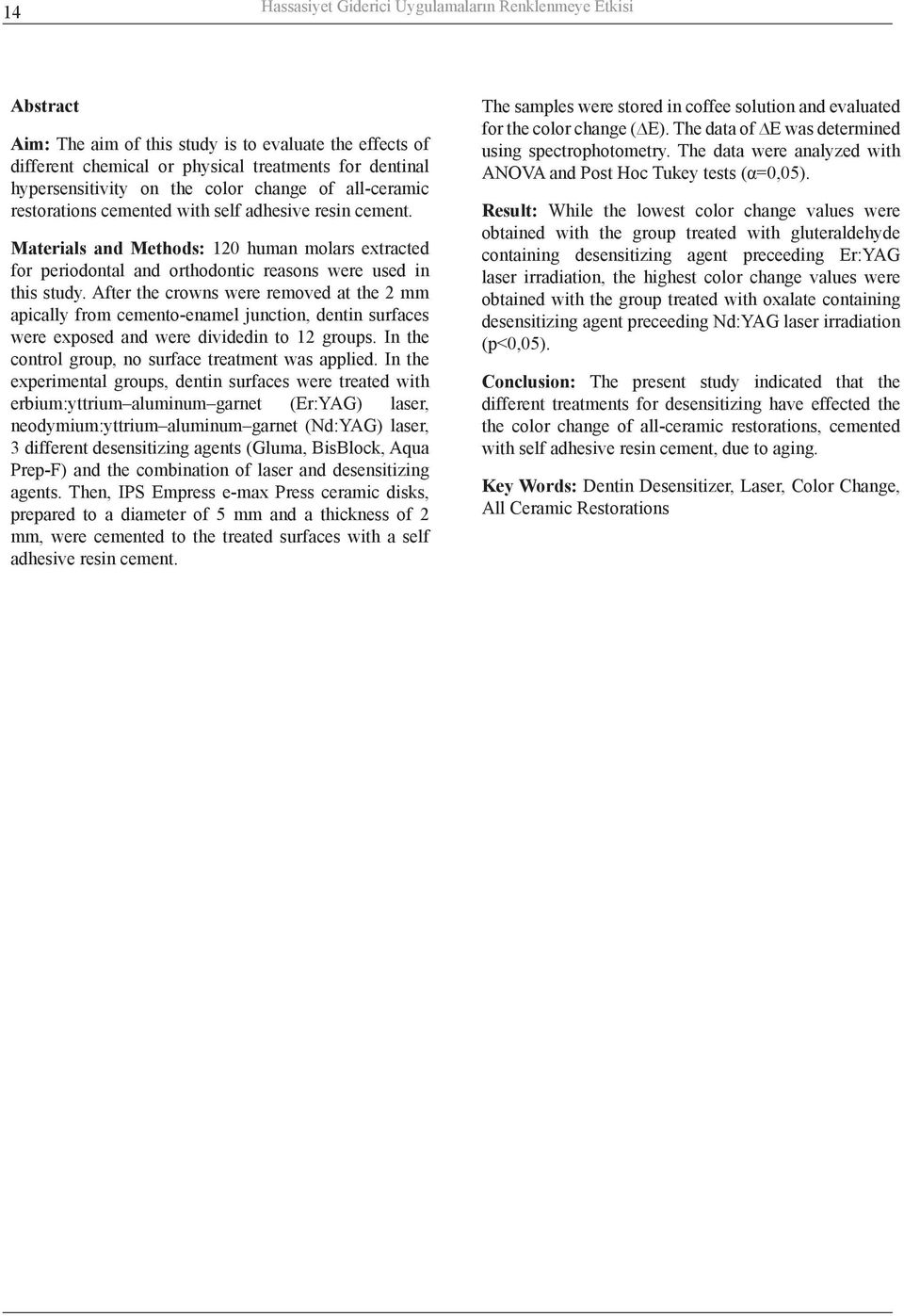 Materials and Methods: 120 human molars extracted for periodontal and orthodontic reasons were used in this study.