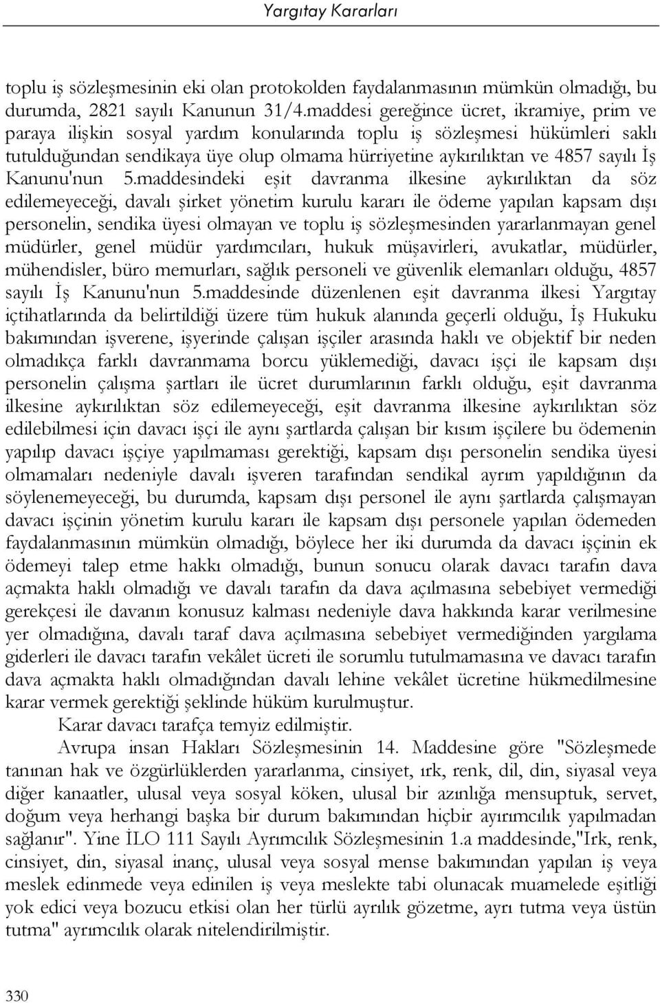 İş Kanunu'nun 5.