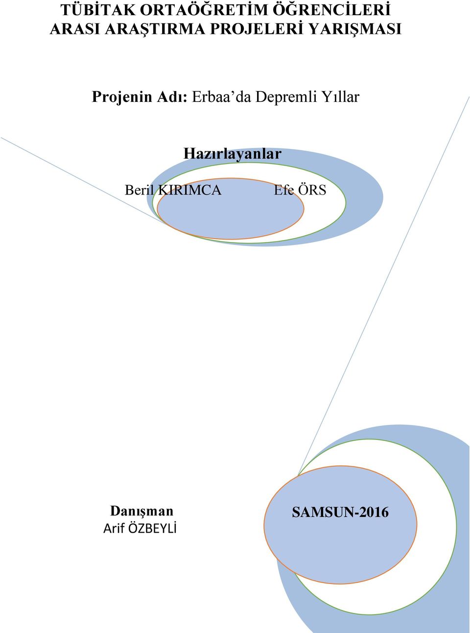 Erbaa da Depremli Yıllar Hazırlayanlar Beril