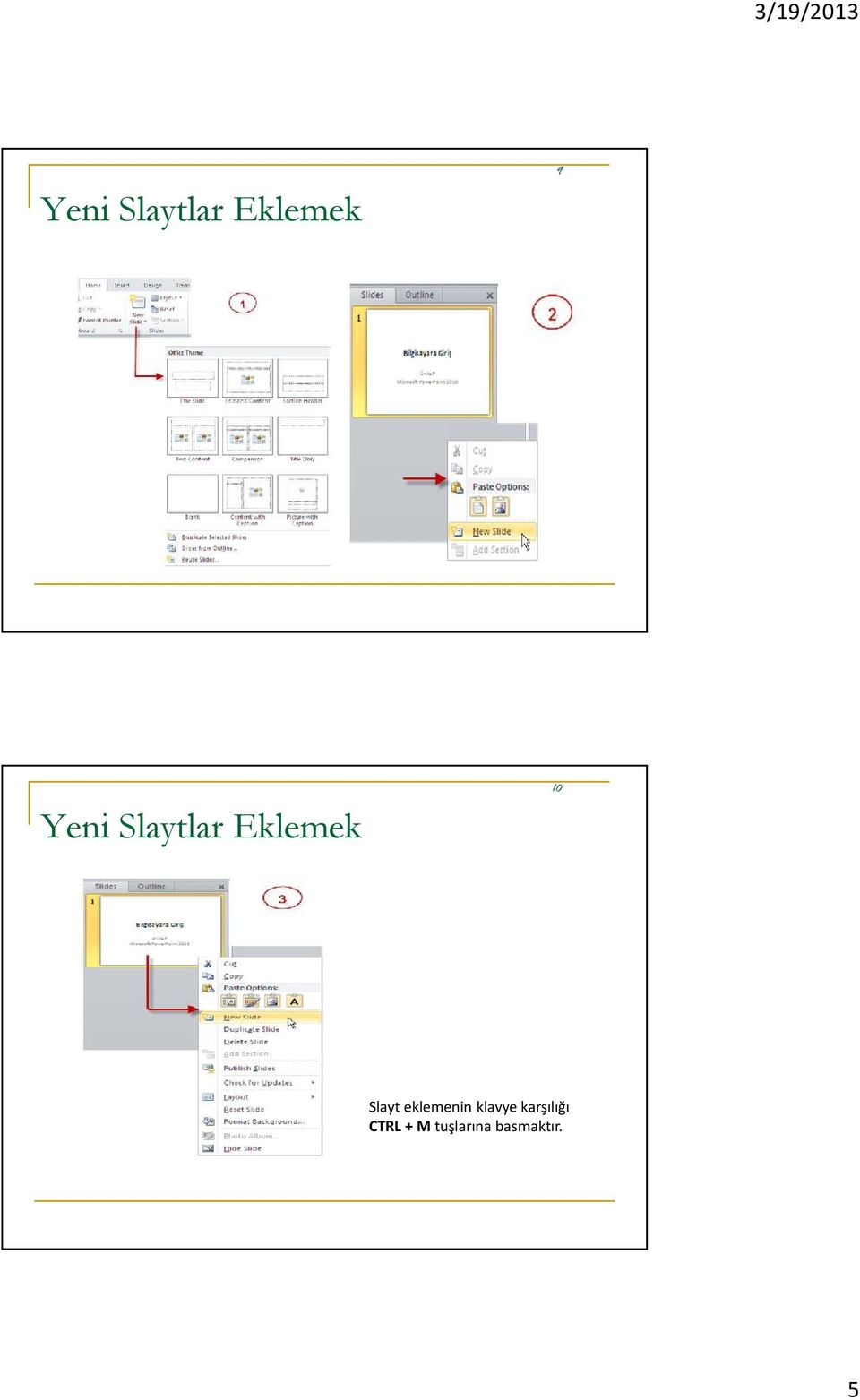 eklemenin klavye karşılığı