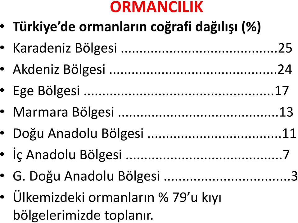 ..13 Doğu Anadolu Bölgesi...11 İç Anadolu Bölgesi...7 G.