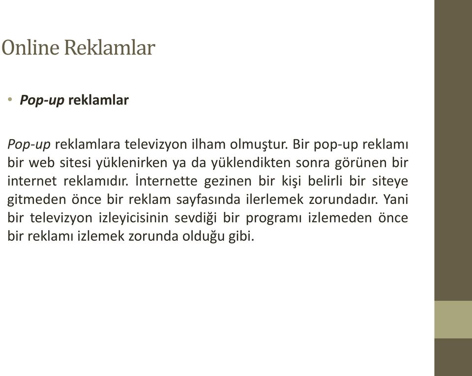 reklamıdır.