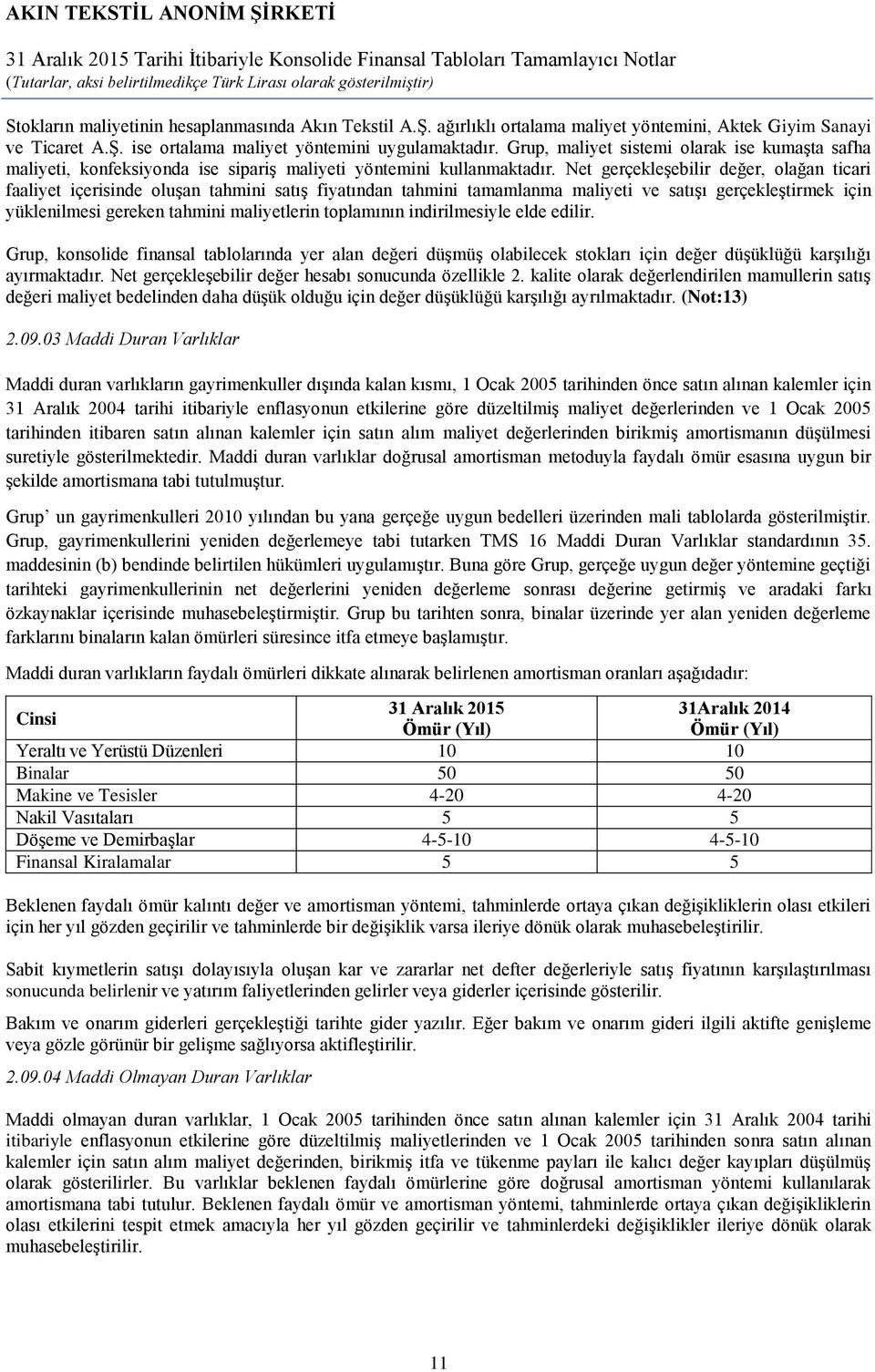 Net gerçekleşebilir değer, olağan ticari faaliyet içerisinde oluşan tahmini satış fiyatından tahmini tamamlanma maliyeti ve satışı gerçekleştirmek için yüklenilmesi gereken tahmini maliyetlerin