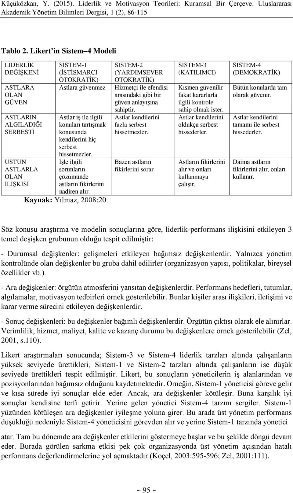 konuları tartışmak konusunda kendilerini hiç serbest hissetmezler. İşle ilgili sorunların çözümünde astların fikirlerini nadiren alır.