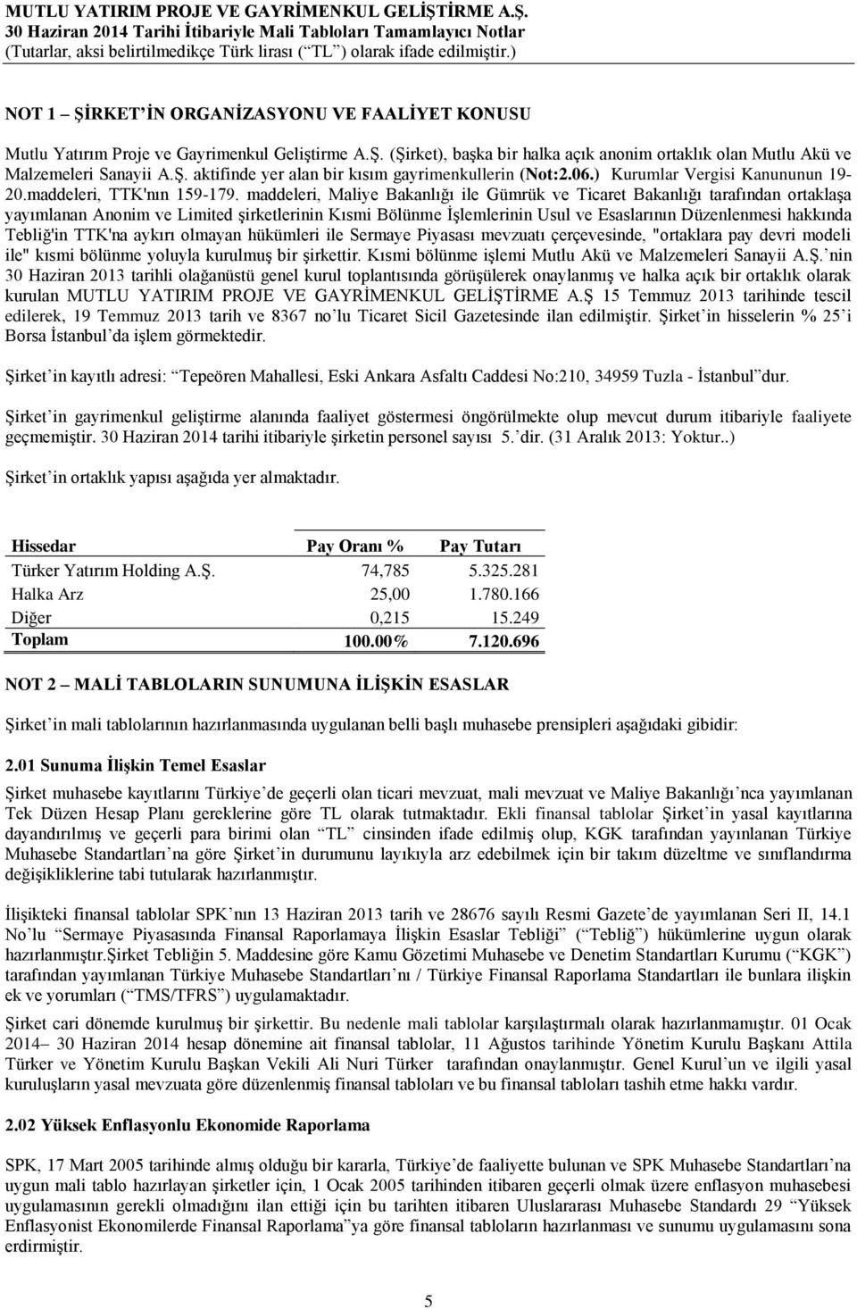 maddeleri, Maliye Bakanlığı ile Gümrük ve Ticaret Bakanlığı tarafından ortaklaşa yayımlanan Anonim ve Limited şirketlerinin Kısmi Bölünme İşlemlerinin Usul ve Esaslarının Düzenlenmesi hakkında