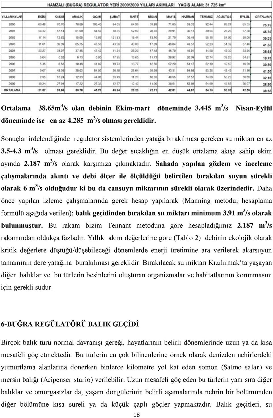 187 m 3 /s olarak karşımıza çıkmaktadır.