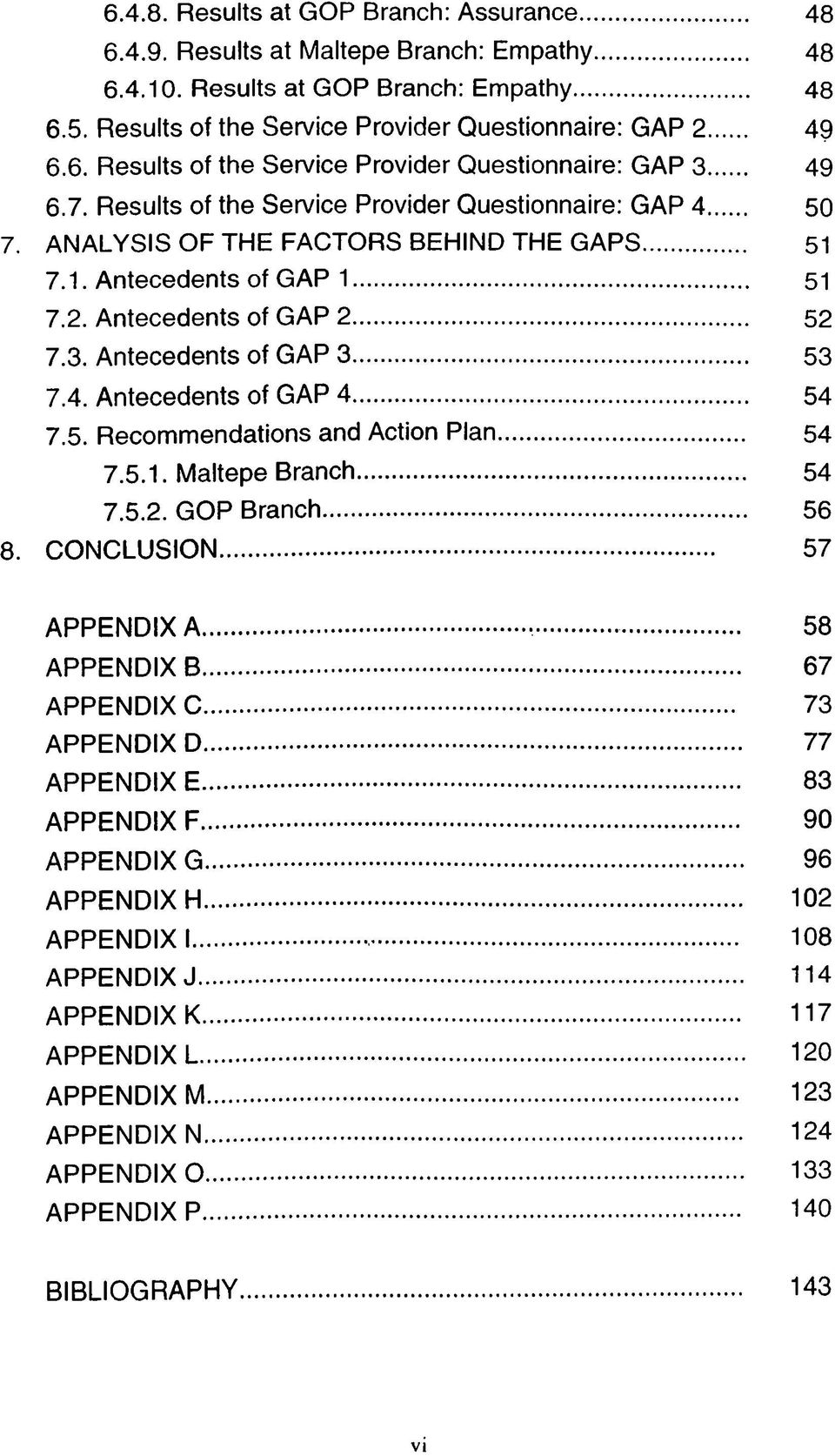 .. 53 7.4. Anteedents f GAP 4... 54 7.5. Remmendtins nd Atin Pln... 54 7.5.1. Mltepe Brnh... 54 7.5.2. GP Brnh... 56 8. NCLUSIN... 57 APPENDIX A... 58 APPENDIX B... 67 APPENDIX C... 73 APPENDIX D.