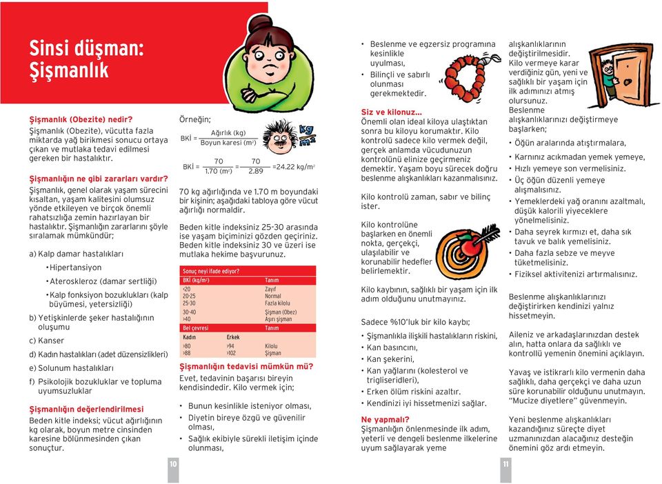 fiiflmanl n zararlar n flöyle s ralamak mümkündür; a) Kalp damar hastal klar Hipertansiyon Ateroskleroz (damar sertli i) Kalp fonksiyon bozukluklar (kalp büyümesi, yetersizli i) b) Yetiflkinlerde