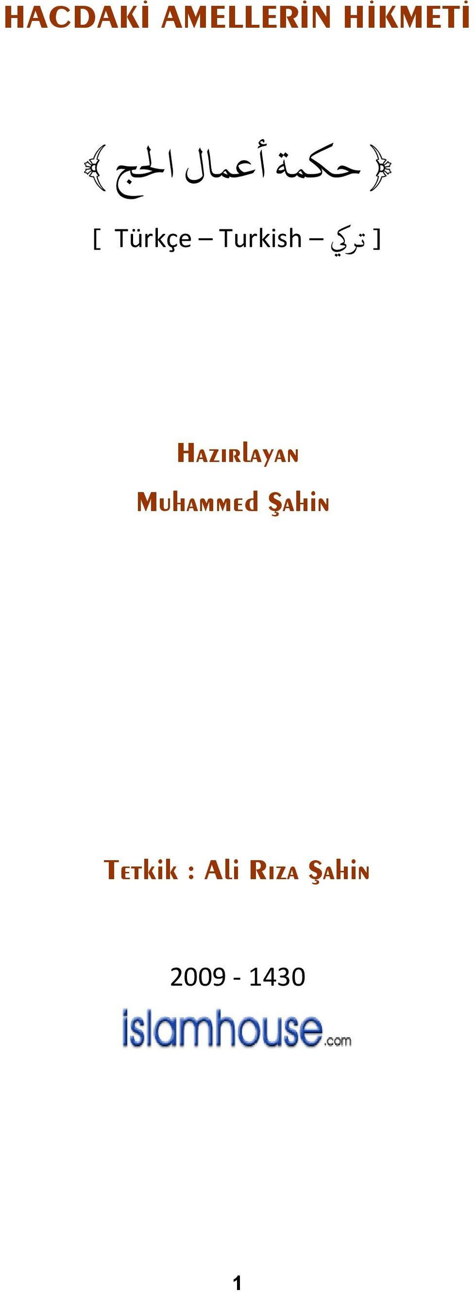 Turkish Hazırlayan Muhammed