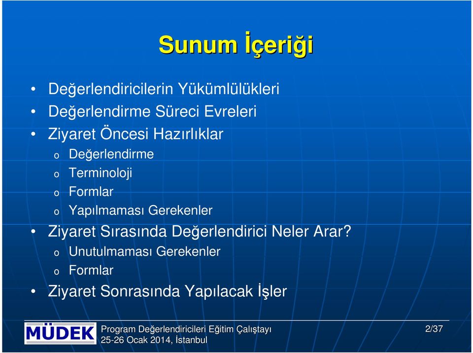 Ziyaret Sırasında Değerlendirici Neler Arar?