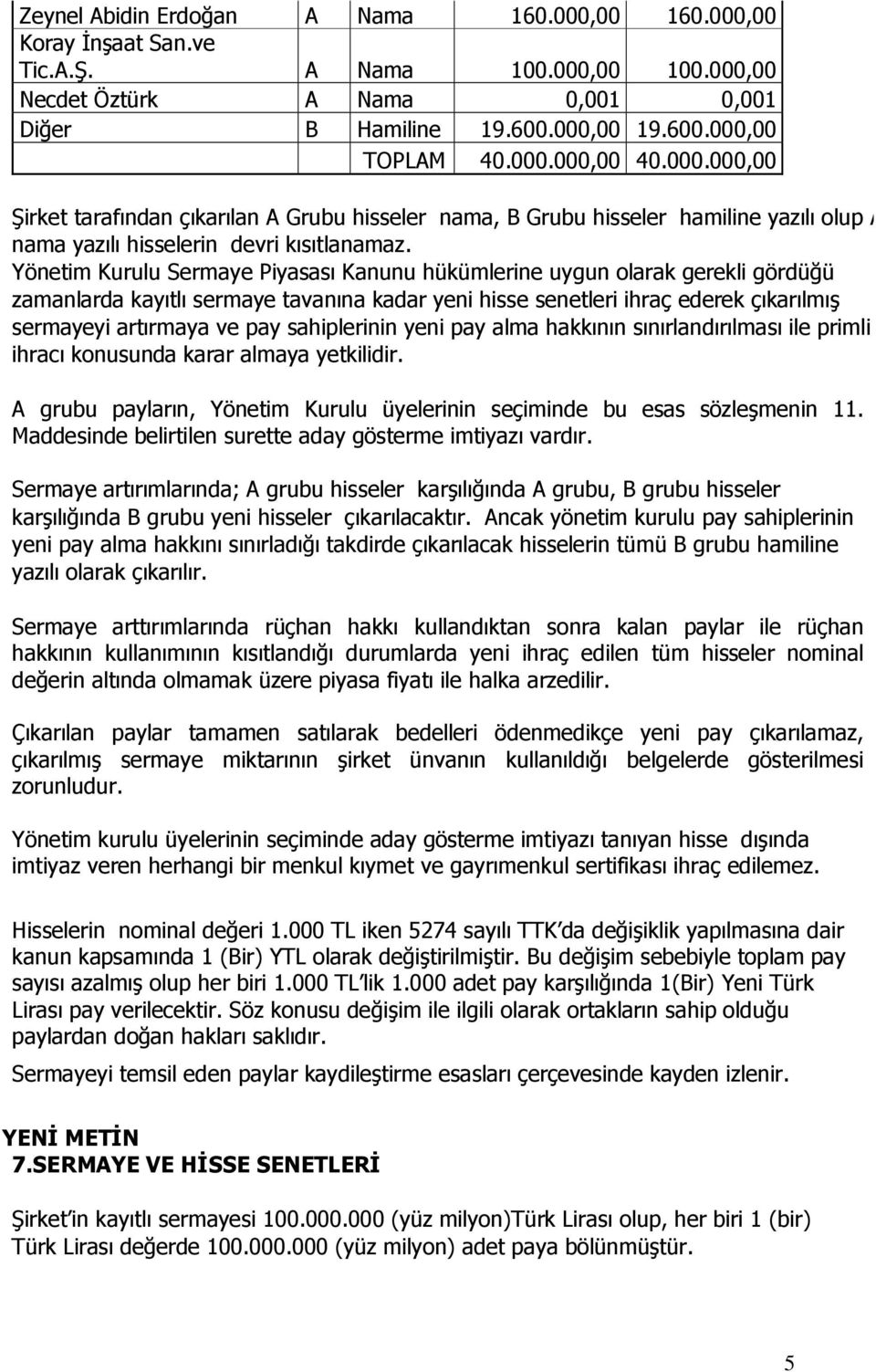 Yönetim Kurulu Sermaye Piyasası Kanunu hükümlerine uygun olarak gerekli gördüğü zamanlarda kayıtlı sermaye tavanına kadar yeni hisse senetleri ihraç ederek çıkarılmış sermayeyi artırmaya ve pay