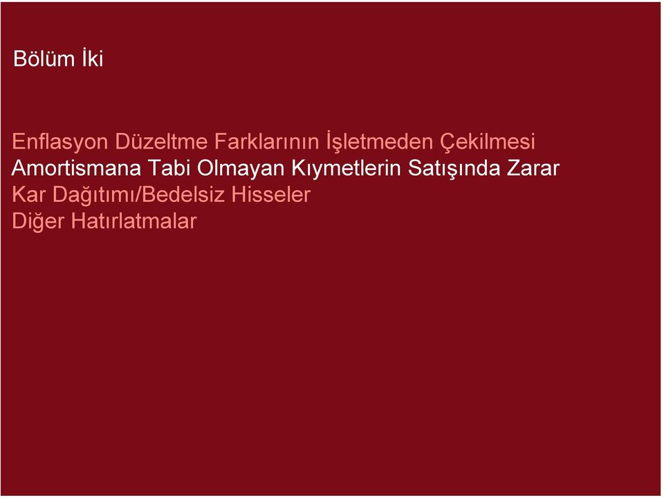 Olmayan Kıymetlerin Satışında Zarar Kar