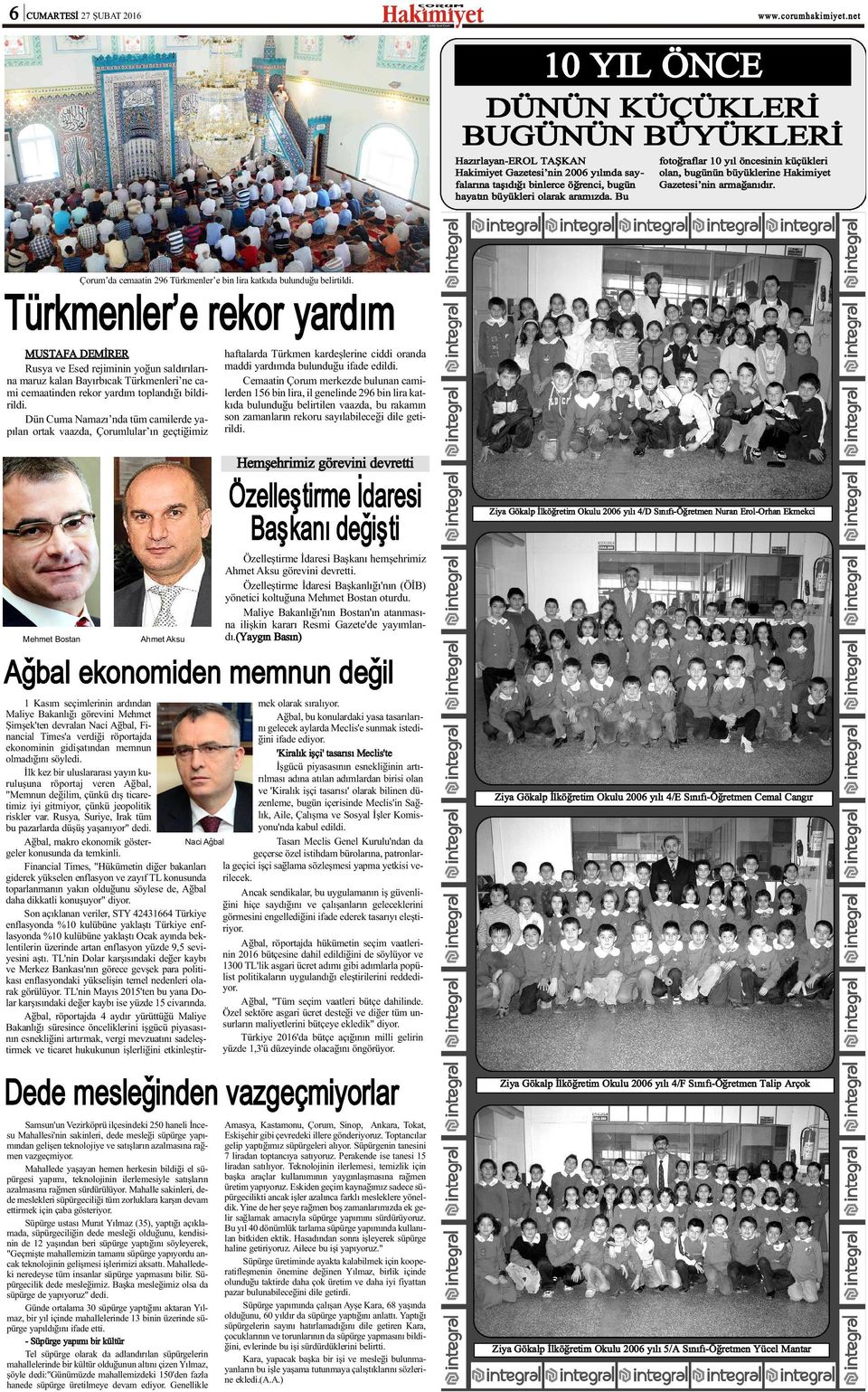 Türkmenler e rekor yardým Çorum da cemaatin 296 Türkmenler e bin lira katkýda bulunduðu belirtildi.