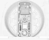 Araç bakımı 199 Araç takımları Lastik tamir setine sahip araçlar Bölmeyi açmak için, kapağı ayırın ve açın veya versiyona bağlı olarak taban kapağını kaldırın.