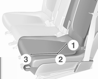 Koltuklar, Güvenlik Sistemleri 43 Arka koltuklar Koltuk ayarı Esnek koltuk sistemi (FlexSpace) 9 Uyarı Dış koltukların kılavuz raylarına tam olarak oturduğuna emin olduktan sonra aracınızı sürünüz.