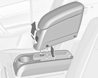 Koltuklar, Güvenlik Sistemleri 45 Kol dayanağı Orta koltuk sırtlığına kol dayanağı bağlantı parçası takılabilir. Bu bağlantı parçasına çıkarılabilir bir kol dayanağı takılabilir.