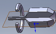 1-)Revolve Parameters: Döndürerek katı model çıkarmak komutunun parametrelerinin ayarlandığı bölümdür. 1-1-)Axis of revolution: İlk çizgi yani döndürme için eksen çizgisi belirlemek için kullanılır.