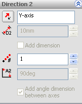 Solidworks Ders Notları 26 1-1-)Reverse direction: Çoğaltılacak objelerin ana objenin sağında veya solunda mı duracağını belirler.