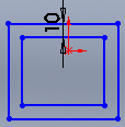 Solidworks Ders Notları 33 IA-17) Ofset Entities Tolls/Sketch Tools/: Bir çizim elemanının istenilen mesafe kadar ötelenerek paralel olarak oluşturulması için kullanılan komuttur.