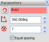 Solidworks Ders Notları 52 6-c-)Evenly Distirbute: Yüzeyi kaç parçaya bölüp, nokta yerleştirileceği belirlenir. 1-)Insert/referance Geometry/Point çalıştırılır.