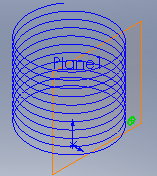 Solidworks Ders Notları 65 3-)Top Plane, Normal To seçilir. Yarıçapı 36 mm daire daha çizilir. 4-)Skeç mouse ile işaretlenir 5-)Helix Spiral çalıştırılır.