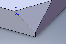 1-4-3-)Distance 3: Üçüncü köşeye pah kırma değerinin girildiği alandır. Çalışma şekli 1-)Vertex seçilir. 2-)Pah kırılacak köşe mouse ile seçilir.