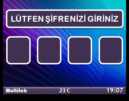 Şifre İle Kapı Açma: İlgili fonksiyonun yanındaki butona dokununuz. Şifre İle Kapı Açma fonksiyonunun yanındaki butona dokunduğunuzda şifre giriş ekranı gelecektir.