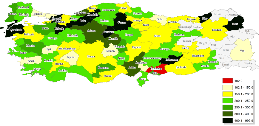 REIDIN EMLAKENDEKS KONUT KİRALAMA GÜCÜ ENDEKSİ Konut Kiralama Gücü Endeksi, Türkiye'nin 62 şehrinde yaşayan ortalama gelire sahip bir ailenin, aylık gelirinin üçte birini kullanarak konut kiralayıp