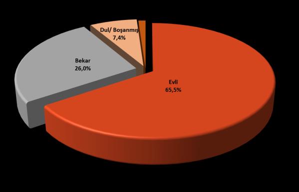 49,0 Lise 518 23,7 Üniversite 347 15,9 Yüksek lisans/ Doktora 15 0,7 2188 1,0 HALİ HAZIRDA YAPILAN İŞ Frekans Yüzde Ücretli, maaşlı çalışıyor 656 29,8 Kendi hesabına çalışıyor 390 17,7 Ev kadını, ek