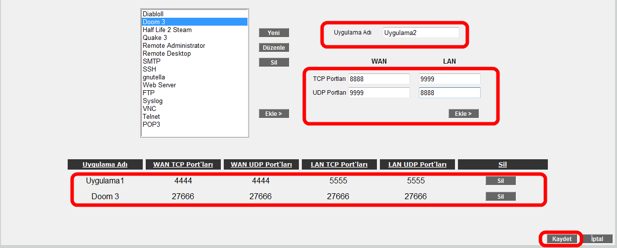 4.4 NAT Network Address Translation (NAT), İnternet servis sağlayıcınız tarafından size verilen IP adresinin (WAN IP), yerel ağınızdaki bilgisayarlarca ortak olarak kullanılması için gerekli olan