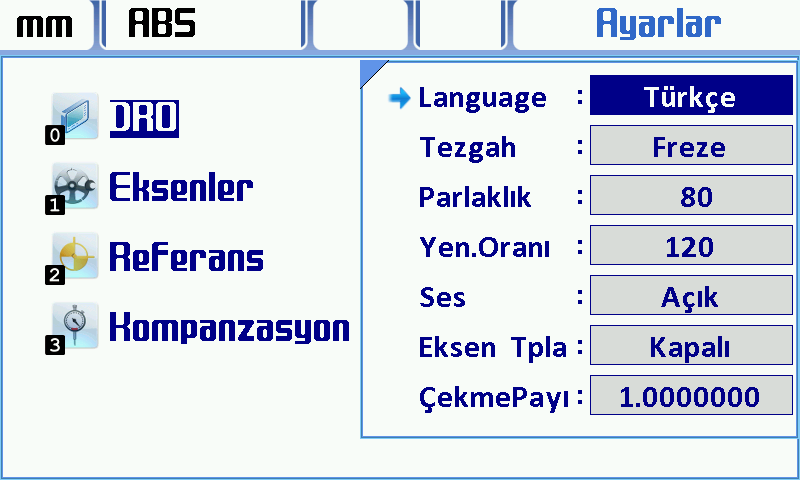 3. SİSTEM KURULUMU Tüm bağlantılar tamamlandıktan sonra sisteme enerji verip arka paneldeki On/Off anahtarı On konumuna alınarak cihaz açılır.