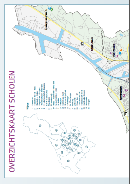 OVERZICHTSKAART SCHOLEN