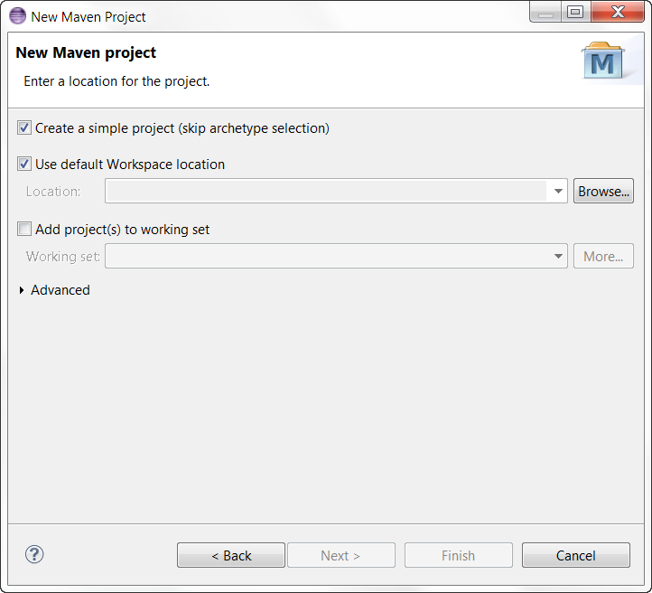 2 Projenin Geliştirilmesi 2.1 Maven Projesinin Hazırlanması File New Other (Ctrl+N) ile gelen penceredeki Maven bölümünden Maven Project i seçiniz.