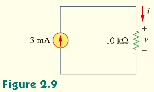 Örnek 2.1: Bir elektrikli ütü 120 V da 2 A akım çekmektedir. Direncini bulunuz. Çözüm: Ohm kanunundan, R = v i = 120 2 = 60 Ω Ödev 2.