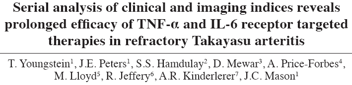 Infliximab n=7, tocilizumab n = 3 (42 ay izlem) Steroid ve en az 1