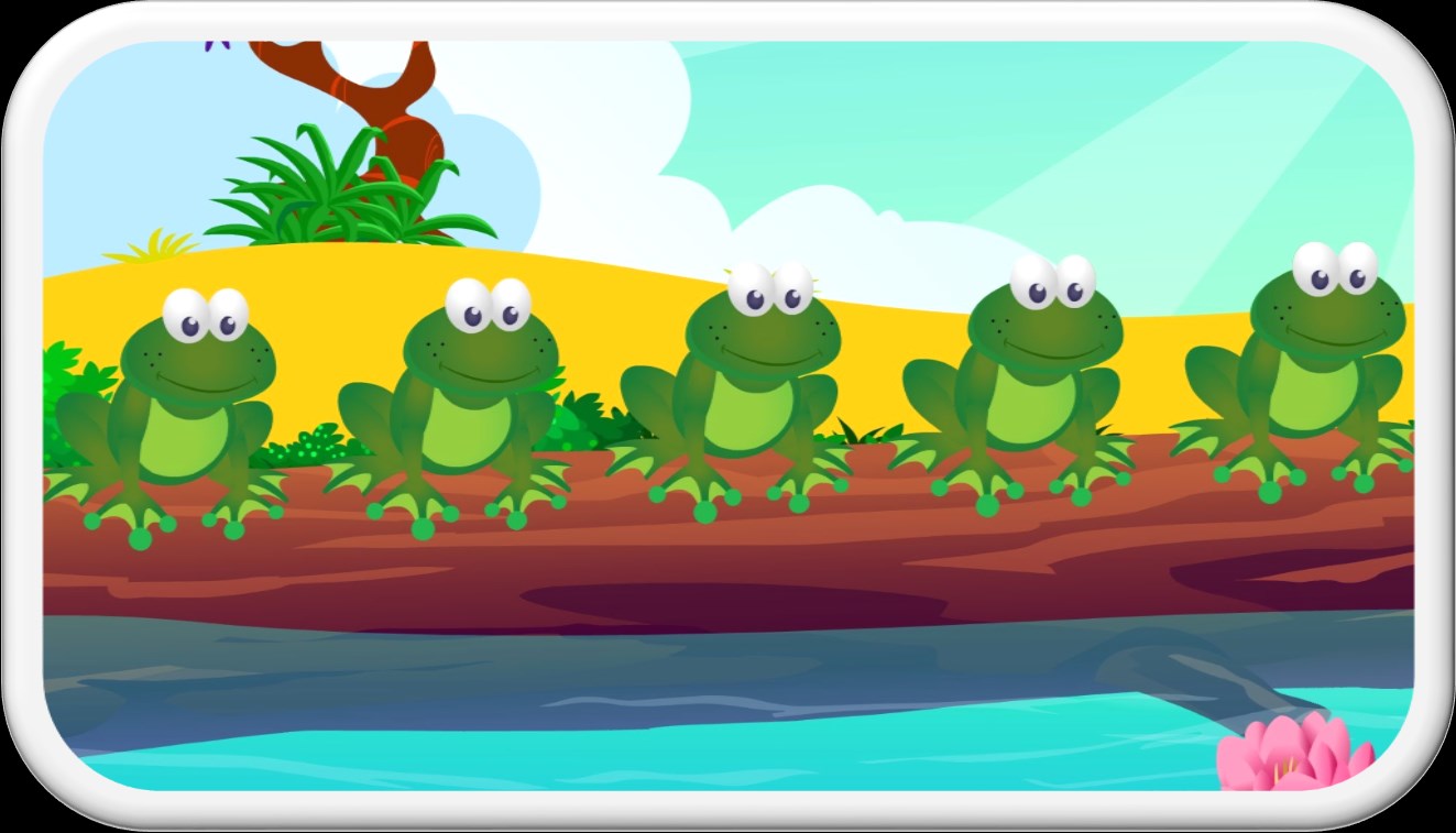 WHAT DID WE LEARN IN OCTOBER? (6 YEAR OLDS) 5 Little Green Frogs Story One day five little green frogs are on a brown log near a pool. One little green frog says It s hot! (Mime being hot.